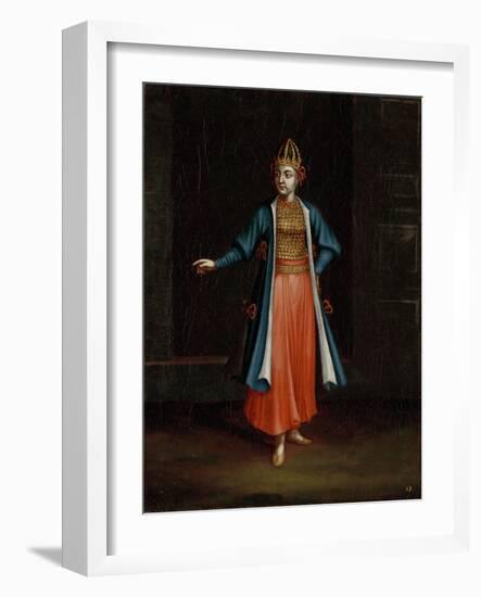 Woman from the Bulgarian Coast-Jean Baptiste Vanmour-Framed Art Print