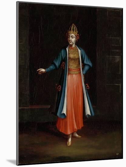 Woman from the Bulgarian Coast-Jean Baptiste Vanmour-Mounted Art Print