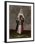 Woman from the Island of Mykonos-Jean Baptiste Vanmour-Framed Art Print