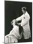 Woman Getting a Haircut-null-Mounted Photo