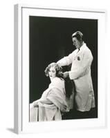 Woman Getting a Haircut-null-Framed Photo