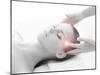 Woman Getting Massaging Treatment over White Background-shmeljov-Mounted Photographic Print