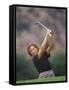 Woman Golfer in Action-Chris Trotman-Framed Stretched Canvas