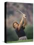 Woman Golfer in Action-Chris Trotman-Stretched Canvas