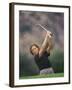 Woman Golfer in Action-Chris Trotman-Framed Photographic Print