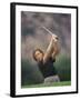 Woman Golfer in Action-Chris Trotman-Framed Photographic Print