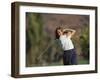 Woman Golfer in Action-Chris Trotman-Framed Photographic Print