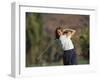 Woman Golfer in Action-Chris Trotman-Framed Photographic Print