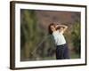 Woman Golfer in Action-Chris Trotman-Framed Photographic Print