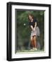 Woman Golfer in Action-Chris Trotman-Framed Photographic Print