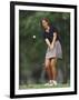 Woman Golfer in Action-Chris Trotman-Framed Photographic Print