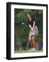 Woman Golfer in Action-Chris Trotman-Framed Photographic Print