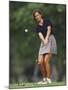 Woman Golfer in Action-Chris Trotman-Mounted Photographic Print