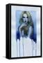 Woman . Hand Painted Fashion Illustration-Anna Ismagilova-Framed Stretched Canvas