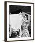 Woman Hanging Laundry Out to Dry-Philip Gendreau-Framed Photographic Print