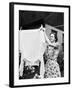 Woman Hanging Laundry Out to Dry-Philip Gendreau-Framed Photographic Print