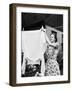 Woman Hanging Laundry Out to Dry-Philip Gendreau-Framed Photographic Print