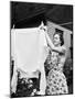 Woman Hanging Laundry Out to Dry-Philip Gendreau-Mounted Photographic Print