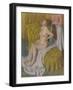 Woman Having Hair Combed, c.1886-88-Edgar Degas-Framed Giclee Print