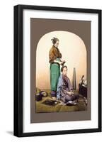 Woman Having Her Hair Done-Baron Von Raimund Stillfried-Framed Art Print