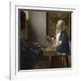 Woman Holding a Balance, C.1664-Johannes Vermeer-Framed Giclee Print