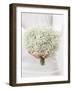 Woman Holding a Bouquet of Gypsophila-null-Framed Photographic Print