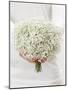 Woman Holding a Bouquet of Gypsophila-null-Mounted Photographic Print