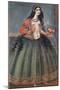 Woman Holding a Bunch of Roses, Mid of the 19th C-null-Mounted Giclee Print