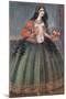 Woman Holding a Bunch of Roses, Mid of the 19th C-null-Mounted Giclee Print