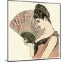 Woman Holding a Fan 1889-null-Mounted Art Print