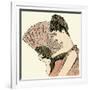 Woman Holding a Fan 1889-null-Framed Art Print