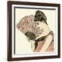 Woman Holding a Fan 1889-null-Framed Art Print