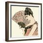 Woman Holding a Fan 1889-null-Framed Art Print