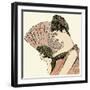 Woman Holding a Fan 1889-null-Framed Art Print