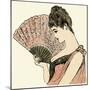 Woman Holding a Fan 1889-null-Mounted Art Print