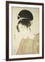 Woman Holding a Round Fan, C.1797-Kitagawa Utamaro-Framed Giclee Print