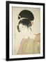 Woman Holding a Round Fan, C.1797-Kitagawa Utamaro-Framed Giclee Print