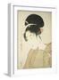 Woman Holding a Round Fan, C.1797-Kitagawa Utamaro-Framed Giclee Print