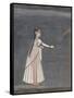 Woman Holding a Sparkler-null-Framed Stretched Canvas