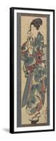 Woman Holding a Towel, 1843-1847-Utagawa Kunisada-Framed Giclee Print