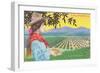 Woman Holding Almonds, California-null-Framed Art Print