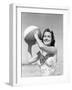 Woman Holding Beach Ball-Philip Gendreau-Framed Photographic Print