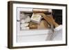 Woman Holding Box of Frozen Corn-William P. Gottlieb-Framed Photographic Print