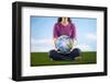 Woman Holding Earth in Her Lap-Lew Robertson-Framed Photographic Print