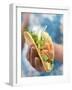 Woman Holding Taco-null-Framed Photographic Print