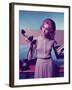 Woman Holding Telephone Receiver-Hulton Archive-Framed Photographic Print