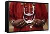 Woman Holding Tribal Jewelry, Chiang Rai, Thailand-Dallas and John Heaton-Framed Stretched Canvas