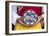 Woman Holding Wooden Plate, China-Dallas and John Heaton-Framed Photographic Print