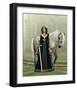 Woman & Horse Medieval Church-null-Framed Art Print