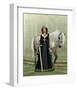 Woman & Horse Medieval Church-null-Framed Art Print